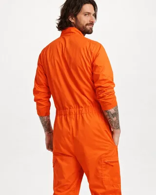 Flight Suit Overall för herr – orange