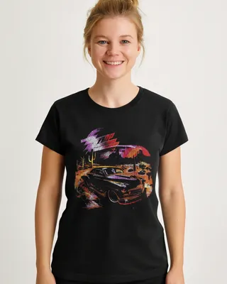 ZZ Top Texas Desert T-shirt dam i svart