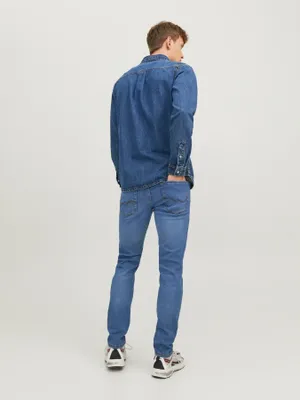 Slim fit jeans GLENN original för herr– blue denim