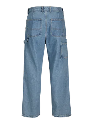 Blå snickarjeans baggy fit - ALEX