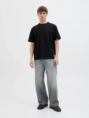 Loose fit T-shirt med rund hals - herr