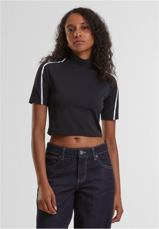 Ladies High Neck Short Tee