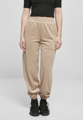 Ladies High Waist Ballon Velvet Sweat Pants