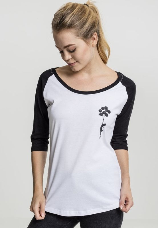Banksy Balloons raglan 3/4 shirt