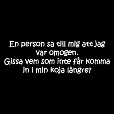 Gissa vem som inte får T-shirt