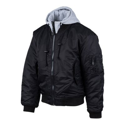 MA-1 hooded bomber jacket