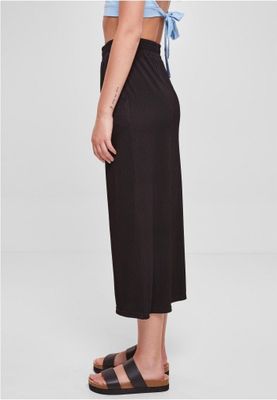 Ribbed midi skirt