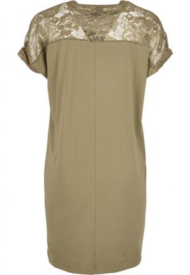 Short dress with lace