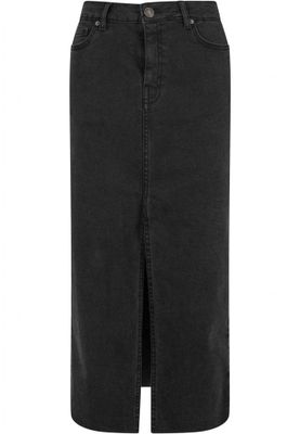 Ladies High Slit Denim Skirt