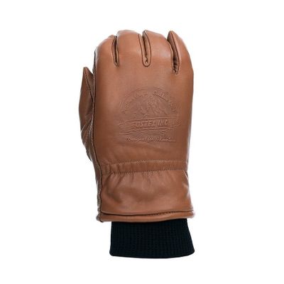 Warm leather gloves