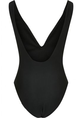 Black swimsuit in recycled material