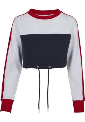 Short sweater with long arms and drawstring ladies