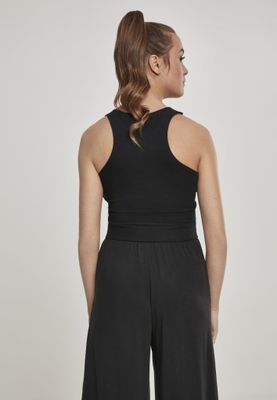 Short top with high neck