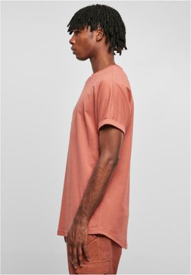 Long Shaped Turnup Tee Terracotta