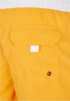 Retro swimming trunks yellow / white