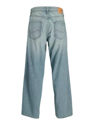 Wide Fit Original Jeans Herr – DAVE Ljusblå Tvättad Denim