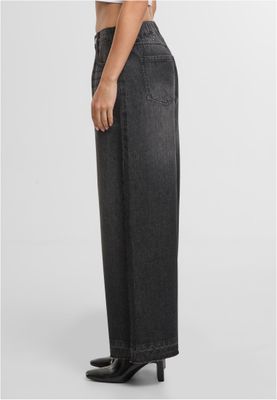 Jeans för dam regular – black washed