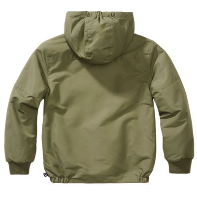 Windbreaker with fleece lining olive - Child
