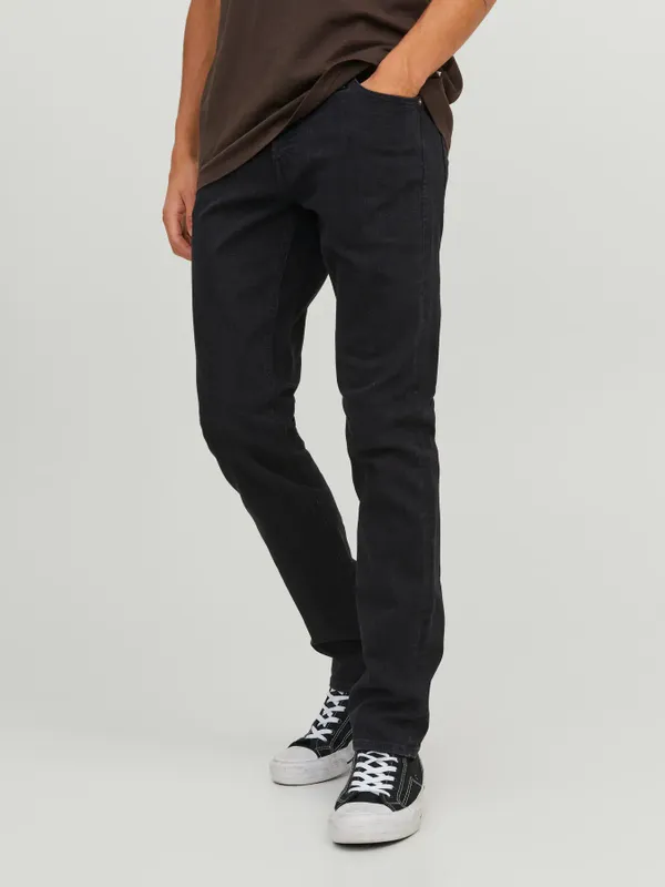 Svarta slim fit jeans herr - GLENN