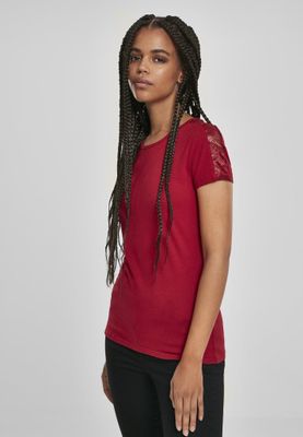 T-shirt with lace edge ladies