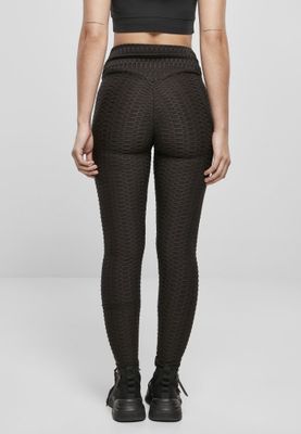 Honeycomb leggings with a high waist
