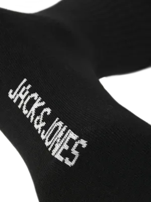 JACBASIC Svarta Tennissockor – 5-pack för Herr