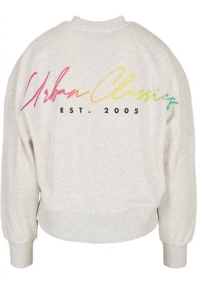 Ladies Oversized Rainbow Crewneck