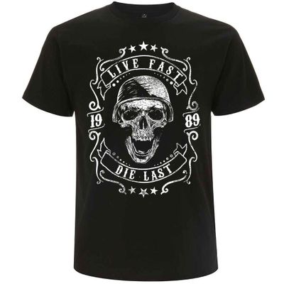 Live fast die last t-shirt