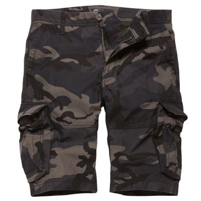 Camo cargo shorts i bomuldsstof