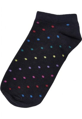 No Show Socks Rainbow Dots 5-Pack
