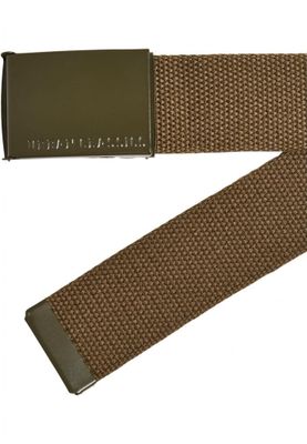 Colored Buckle Canvas Belt 2-Pack