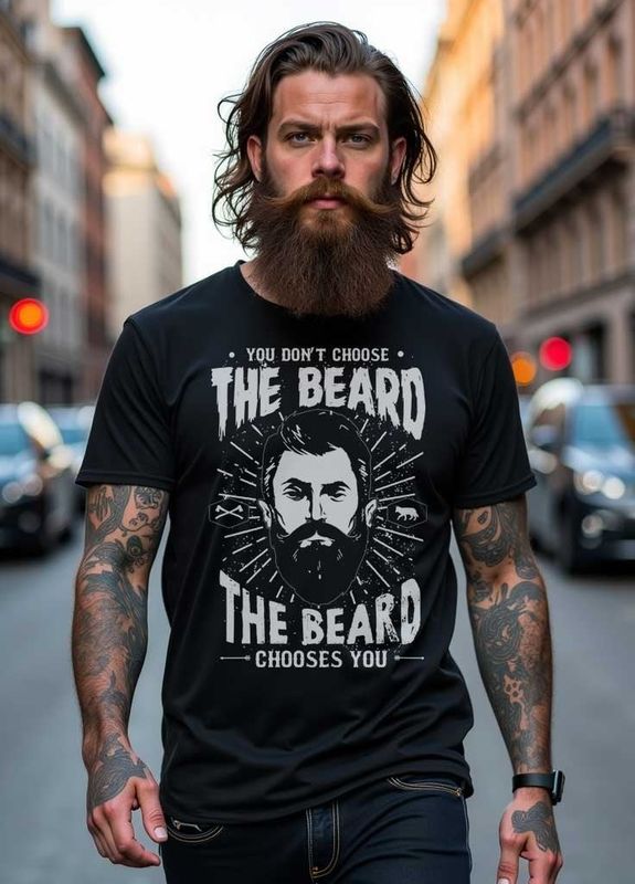 You don´t choose the beard t-shirt - Dirty Hank