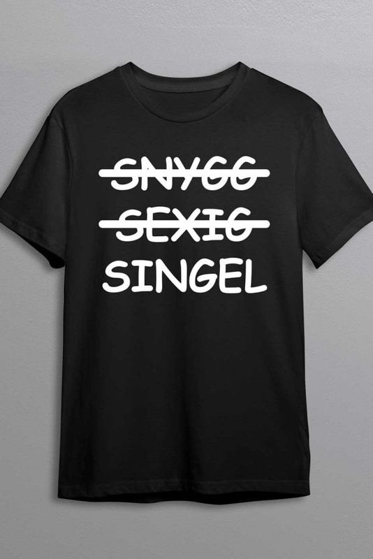 Snygg sexig singel t-shirt
