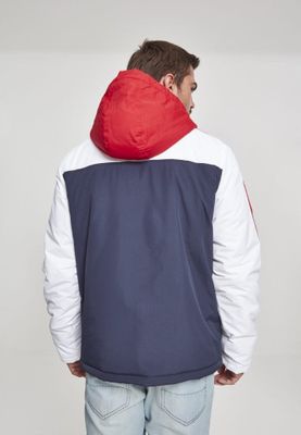 3-tone pullover padded jacket