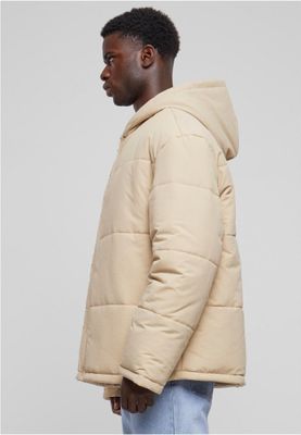 Hooded Block Puffer Jacket