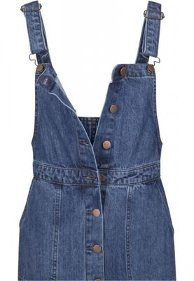 Ladies Denim Dungarees Dress
