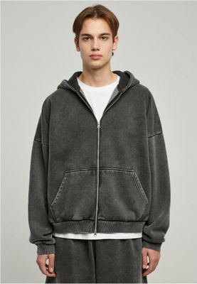 Heavy Sand Washed 90's Zip Hoody