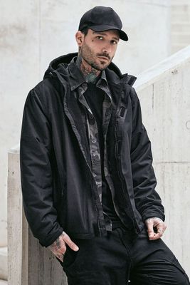 Lined windbreaker men