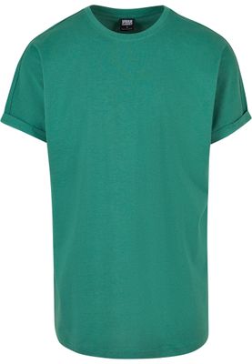 Long Shaped Turnup Tee Leaf