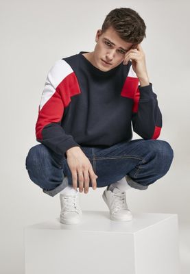 3-tone oversizse crewneck