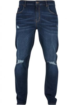 Distressed Strech Denim Pants