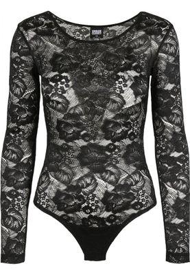 Langærmet bodysuit dame med blonde