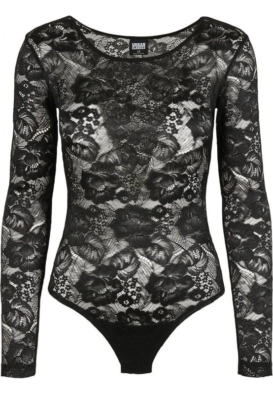 Langærmet bodysuit dame med blonde