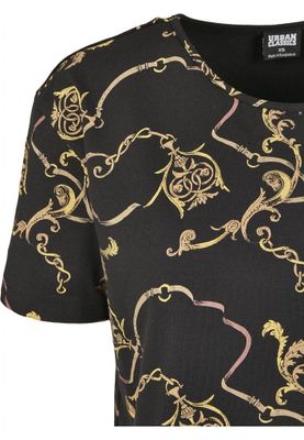 Short t-shirt in luxury pattern ladies