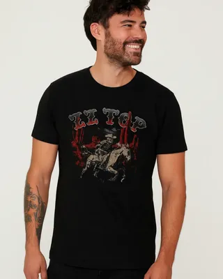 ZZ Top Skeleton Cowboy T-shirt i svart