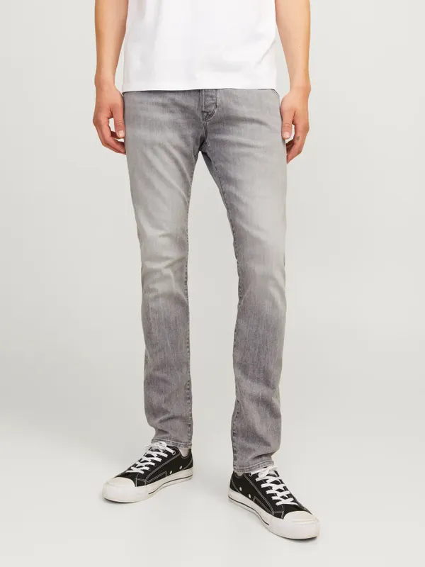 Grå slim fit jeans med stretch - GLENN