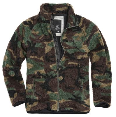 Fleece jacket teddy camouflage