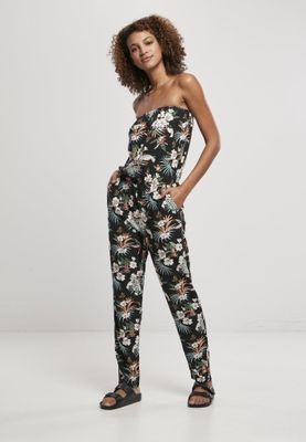 Floral jumpsuit in viscose