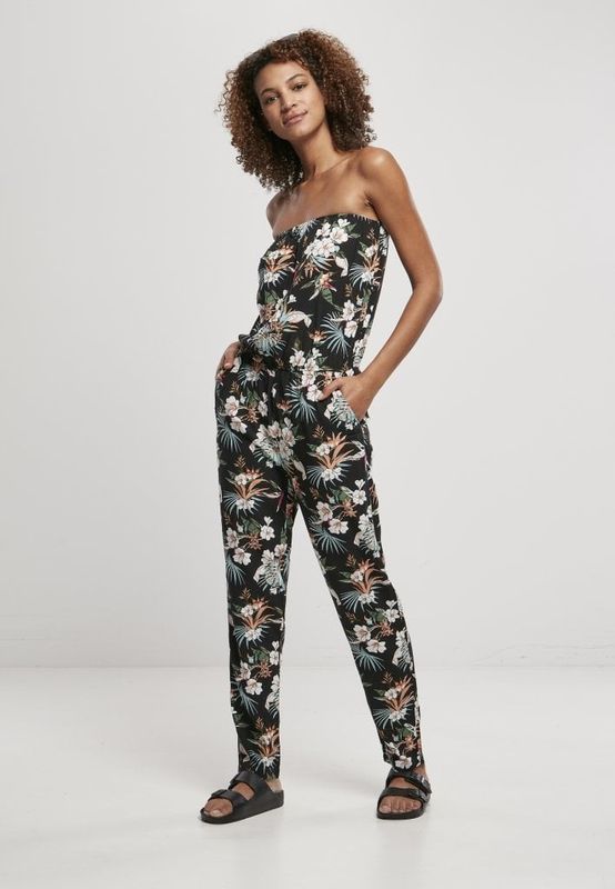 Blomstret jumpsuit i viskose
