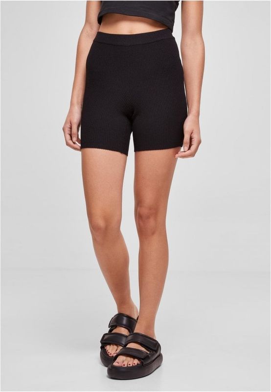 Ladies Rib Knit Shorts